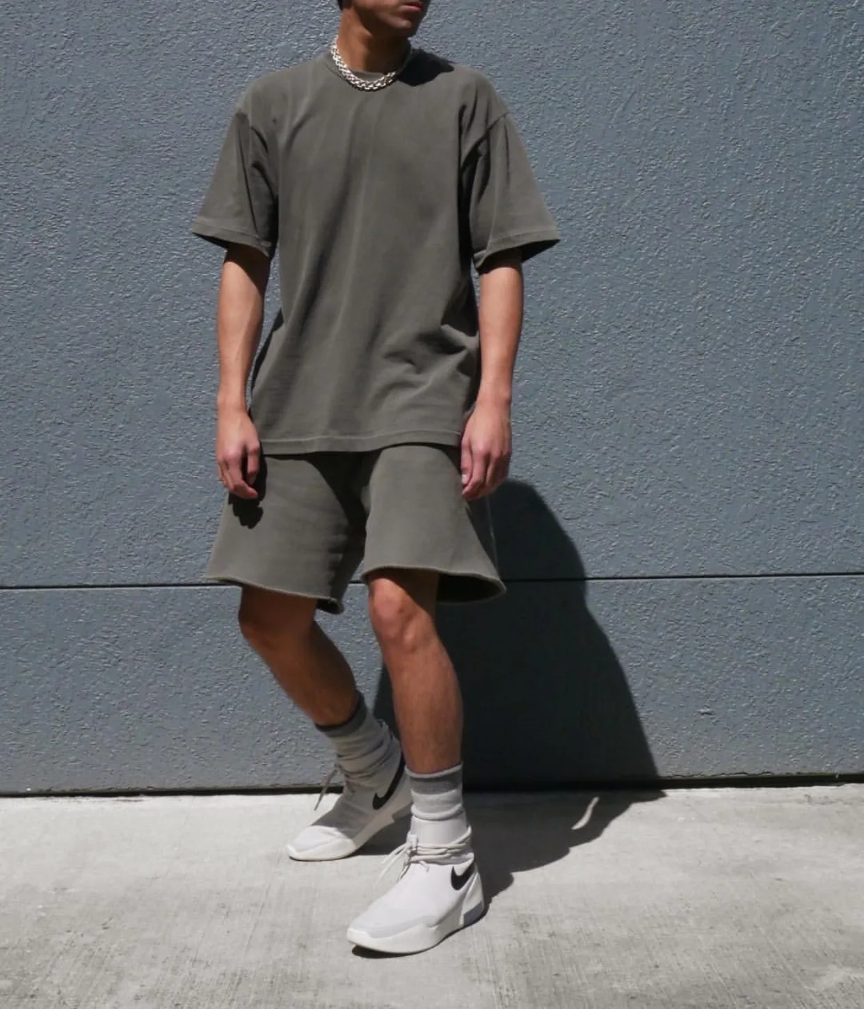 Men's Grey Cotton Shorts Image 22