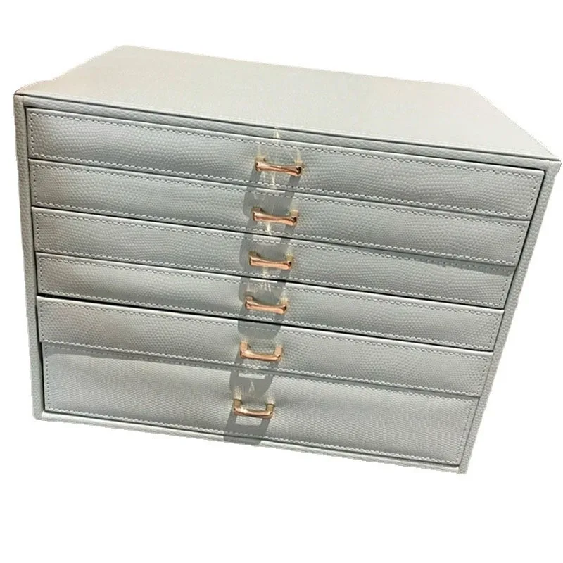 Big Size Jewelry Box Drawer Ring Necklace Earrings Jewelry Boxes Organizer Bangles Tray Display Accessories Separator Storage