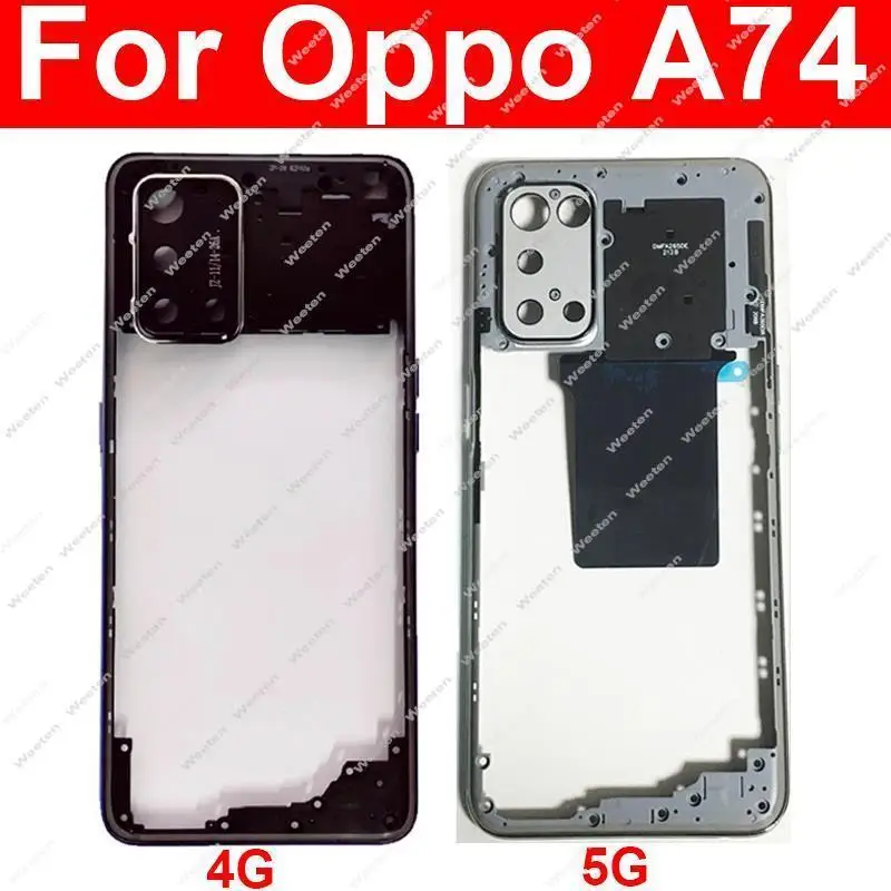 COVER PER OPPO A74 4G CUSTODIA TRASPARENTE MORBIDA IN - Foto 2