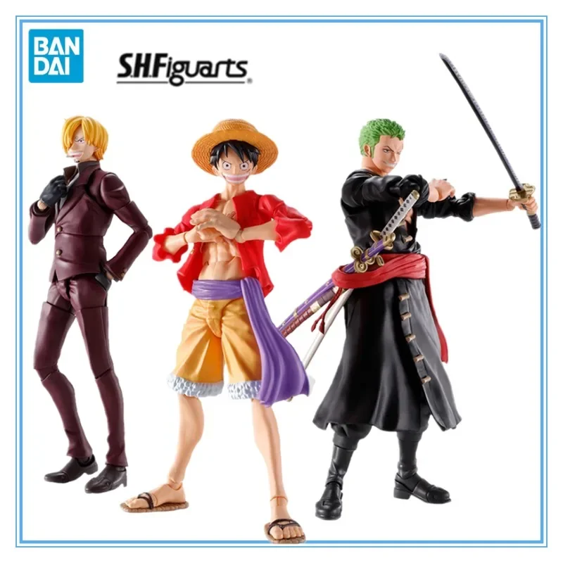 

IN Stock Bandai SHFiguarts One Piece Luffy Roronoa Zoro Sanji The Raid on Onigashima Series Action Figure Collectible Model Toys