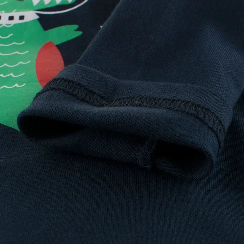 2025 Autumn Sweatshirt Boys Girls Cartoon Astronaut T-shirts Children's Long Sleeve Rocket Cotton Tops Child Space Kids Clothes 4