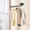 Foldable Clothes Rack Wall Mounted Drying Rack Aluminum Alloy Clothes Organization Collapsible Drying Racks for Laundry Room 1