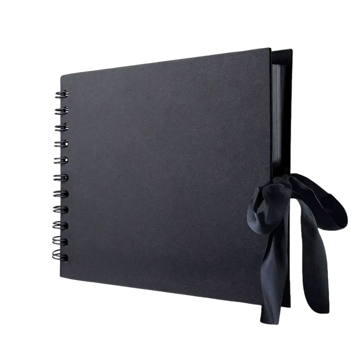 1 album per scrapbooking in carta kraft da 60 pagine (30 fogli) – Nero, versatile album dei ricordi per libri degli ospiti di nozze, ZSY - immagine 6