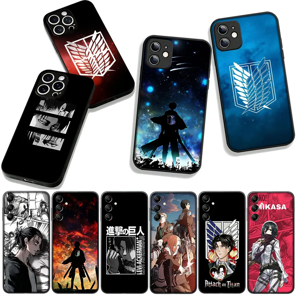 Attack Jaeger & Levi Anime Protective Phone Case - Sleek Design