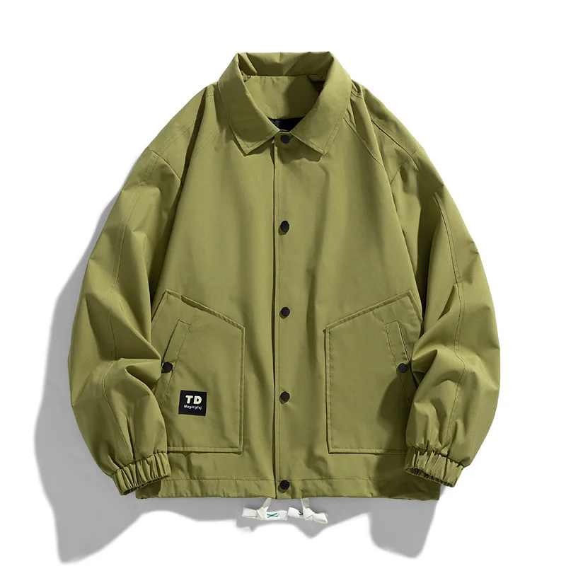 

Solid Color Simple Basic Youth Teen Premium Coats Winter Fall Fashion High Quality Streetwear Loose Casual 6XL Oversize Jackets
