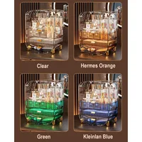 Makeup Organizer, Large Capacity Cosmetics Makeup Organizer for Vanity, Dustproof Waterproof Cosmetics Display Case 2