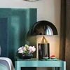 Modern Bedroom Decoration Mushroom Table Lamp Plating Iron Body LED Plug In Desk Lights Cafe Bar Hotel Table Lustres With Switch 3