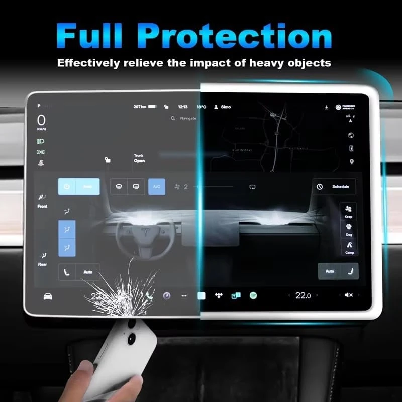 Premium Silicone Screen Protector Frame for 16-inch Central Control Display