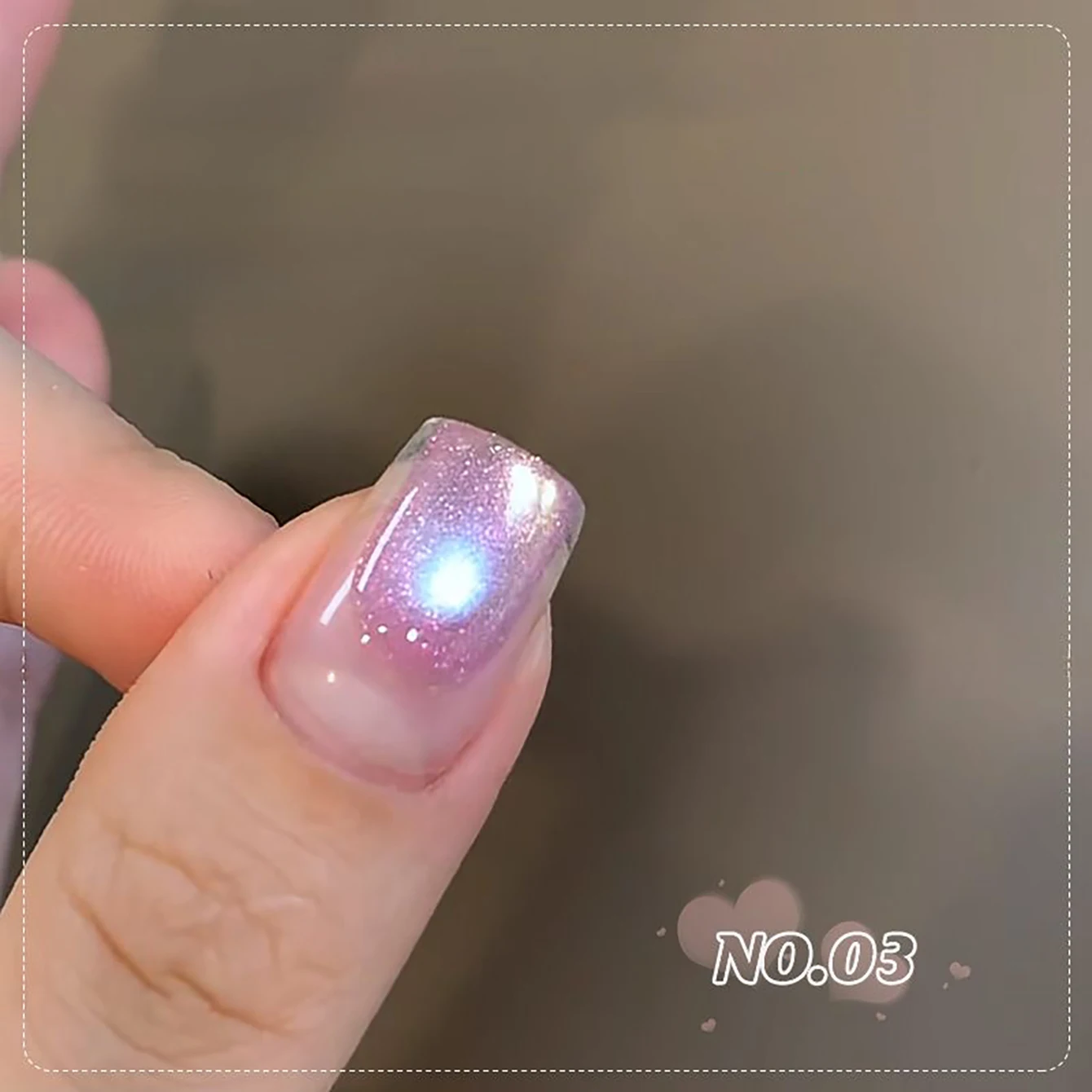 MIANEL 12ML 화이트닝 문폴 스타리 컬러풀 글라스 비즈 캣아이 젤 네일 폴리쉬 2026 뉴 스프링 네일 화이트 네일 1-8개