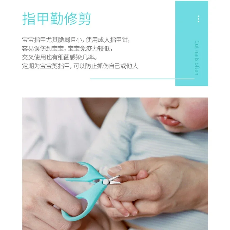 Safety Mini Nail Clippers Scissors Cutter Convenient Daily Baby Nail Shell Shear Manicure Tool Baby Nail Care for Newborn Baby images - 6