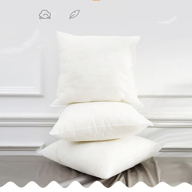 Simple Home Hotel Square Sofa Pp Cotton Soft Comfortable Fluffy Seat Cushion Waist Pillow Non-Woven Pillow Core 4