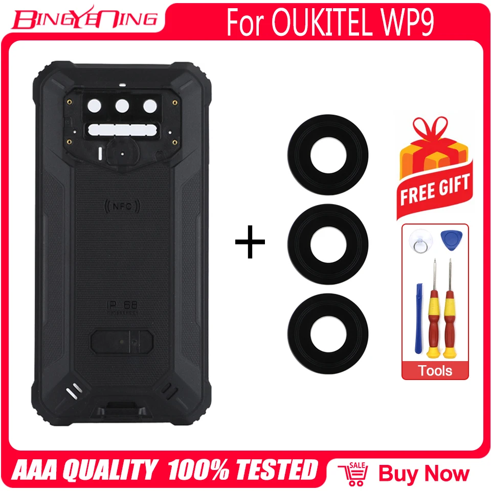 REY Pack 3X Pellicola In Vetro Temperato Per OUKITEL WP9, Protezione Schermo Premium, 9H+ Anti Graffio E Anti Impronte - 3