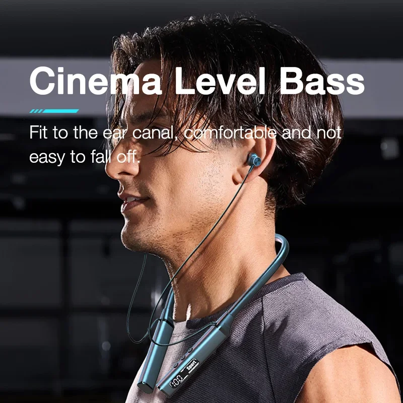 EARDECO BT128 100 Hrs Playback Bluetooth Headphone Bass Wireless Headphones Stereo Sport Auriculares Bluetooth Earphone Headphone Mic - Image 3