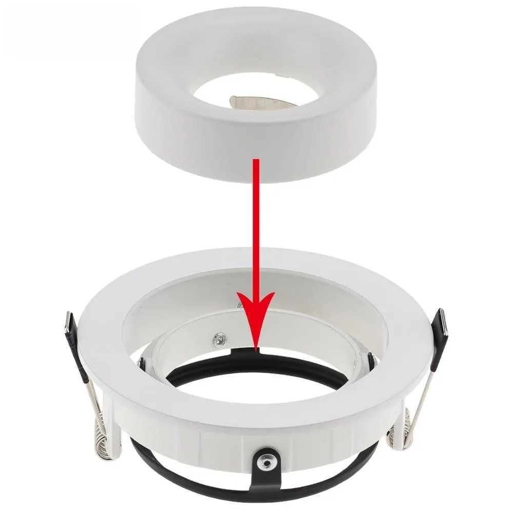 Joyinled 1/5/10 GU10 MR16 LED Spotlight Adjustable Recessed Downlight Ceiling Light for Home Room Decoration Lighting Fixture