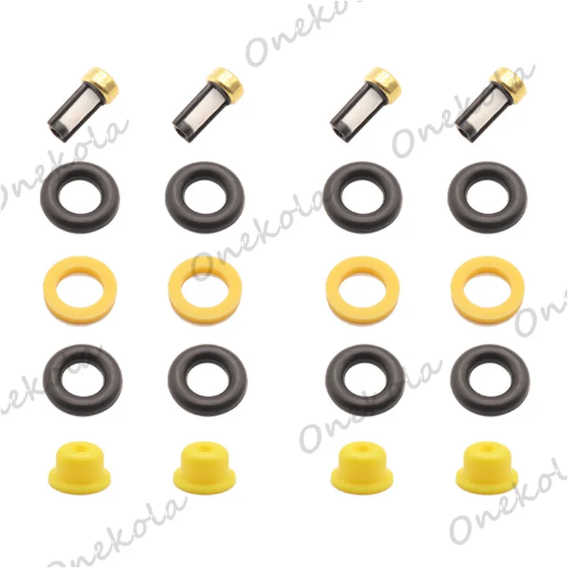 Fuel Injector repair kit Orings Filters for MOTORCYCLE 85-96 BMW K75 K1100 K1200 13641284408 13641460450