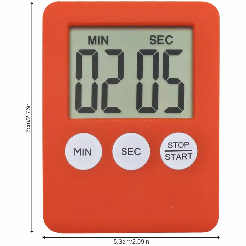 Minuterie numérique de cuisine LCD, alarme électronique de cuisson