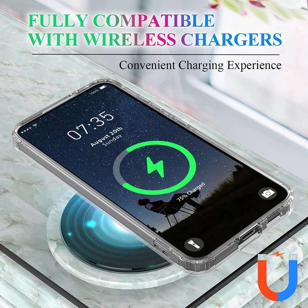 Magsafe Magnetic Hybrid Shockproof Case - Durable Hard PC Protective Cover