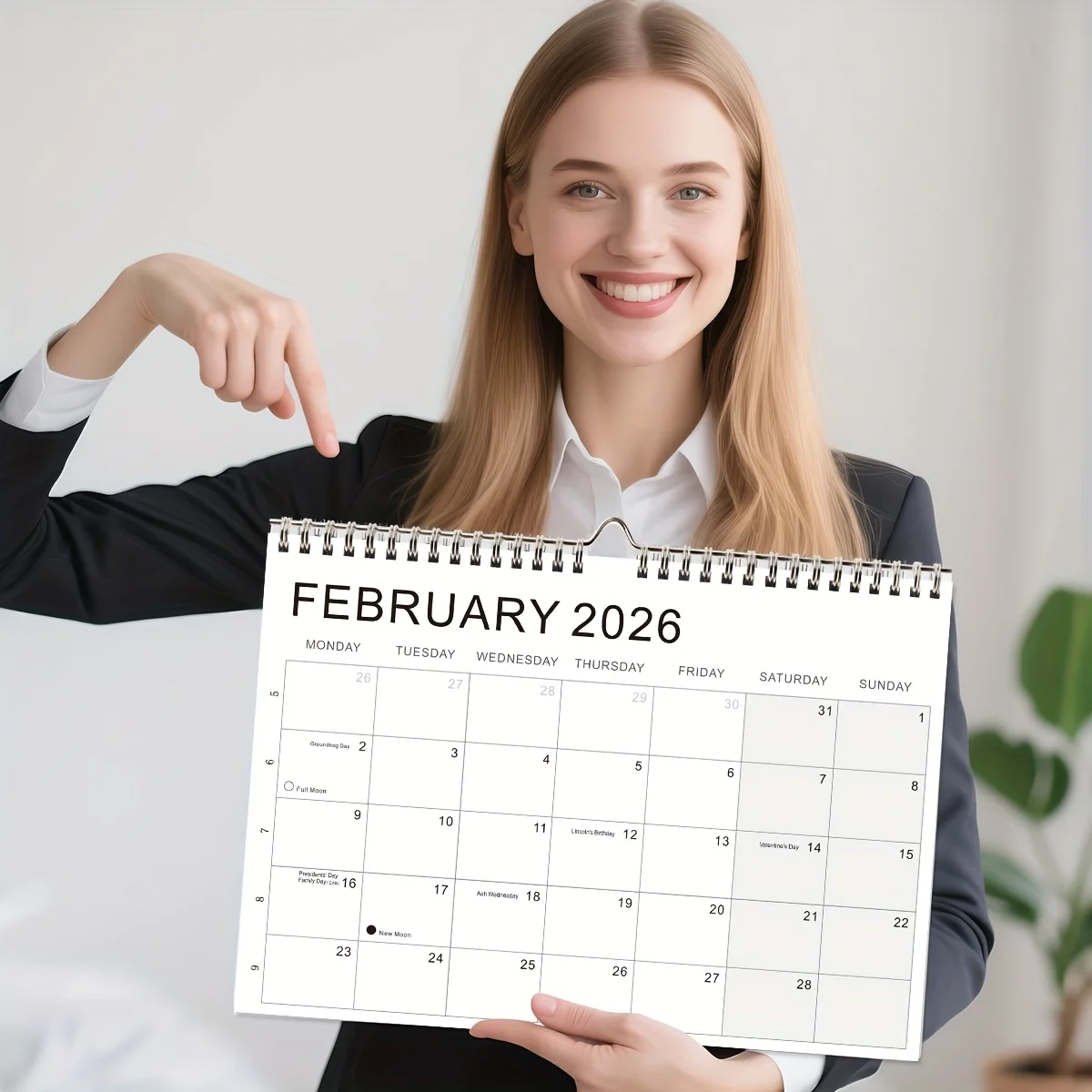 Agenda Settimanale 2026-2027 - Vista a 52 Settimane con Schede Mensili, Indicazioni di Luna Piena e Luna Crescente, Layout da Lunedì a Domenica - immagine 2