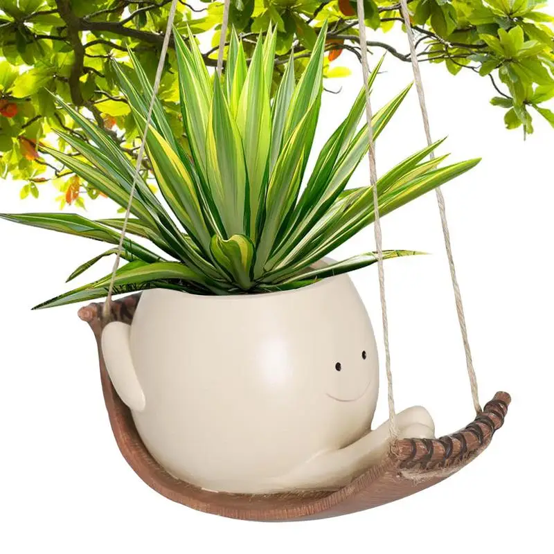 

Горшок полимерный для растений, Креативный цветочный горшок с раскачивающимся лицом, с улыбкой, для комнатных и уличных цветов, домашний декор, 1 шт.