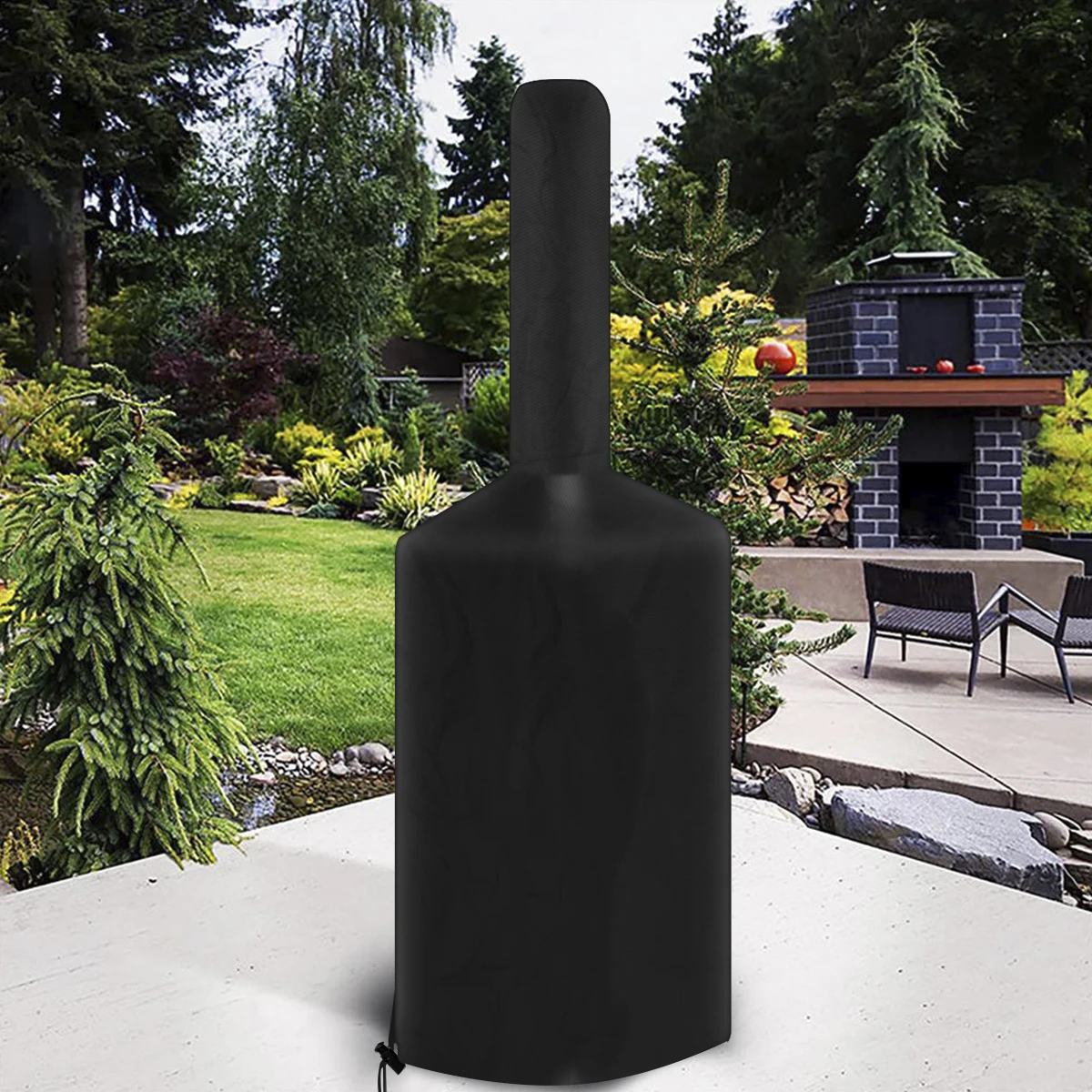 Pizza Oven Cover 190T Oxford Cloth Waterproof Grill Oven Cover Camping Pizza Protective for Outdoor Garden Patio