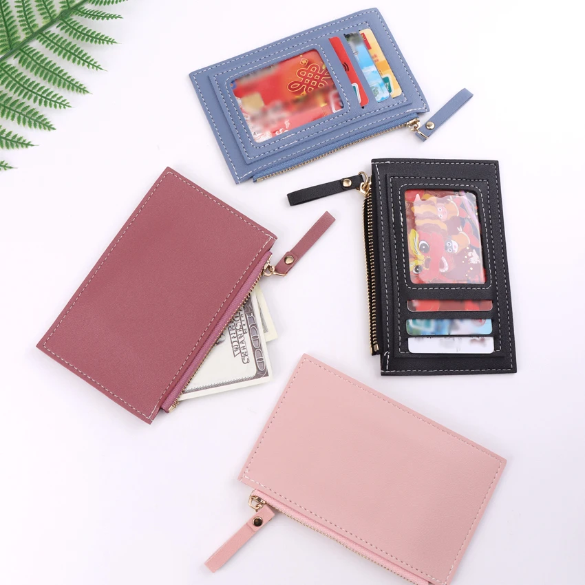 

1 шт., мужской и женский кошелек из искусственной кожи на молнии