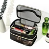 Big Size Double Layer Mesh Makeup Bag Women Cosmetic Bag Organizer Transparent Travel Makeup Wash Bag Beauty Case Toiletry Kit 1