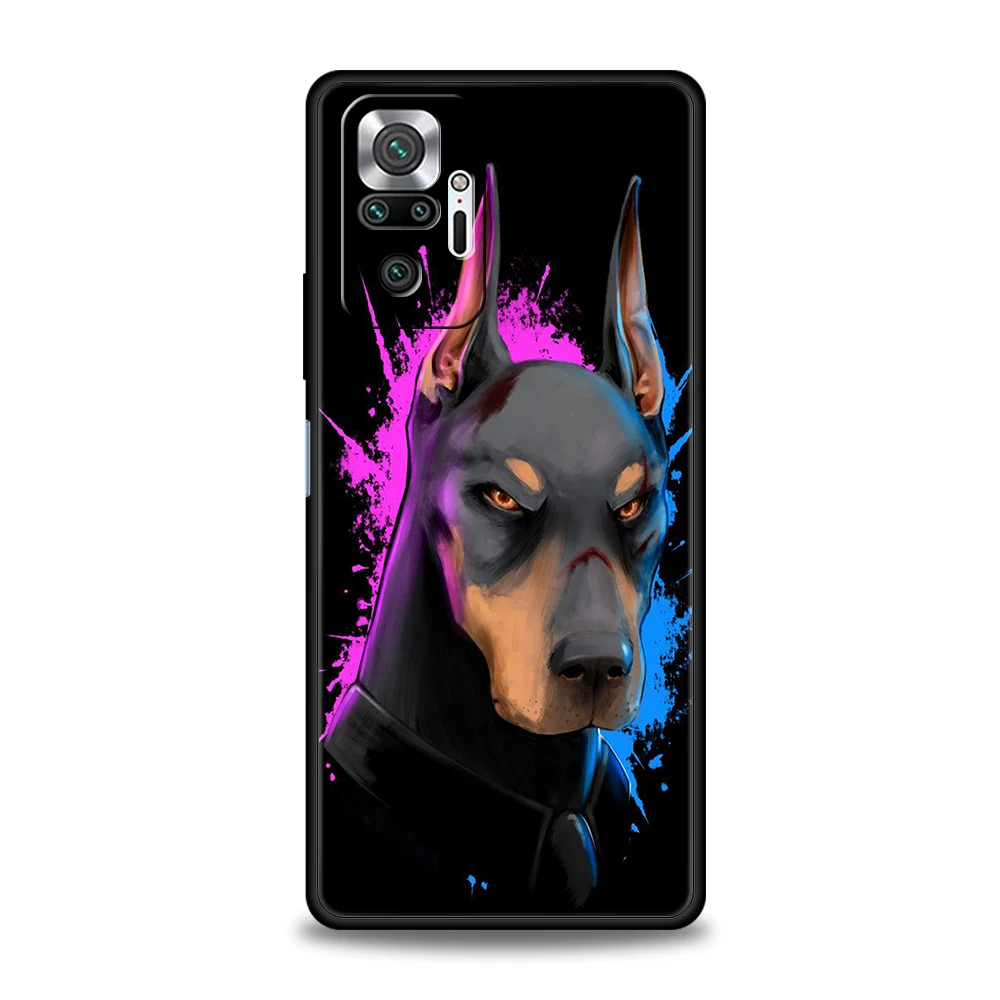 Doberman Dog Design Soft Shell Phone Case Cover