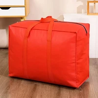 Modern Style Pure Color Luggage Storage Bag Big Capacity Quilt Moisture-proof Storage Bag Home Wardrobe Clothes Organization Bag 2