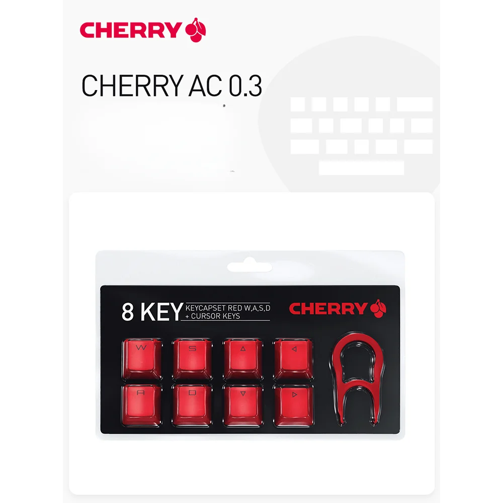 

ABS Translucent Gaming Mechanical Keyboard, Cherry Keycaps, Original Height, Suitable for MX8.0, MX3.0S, 2.0S