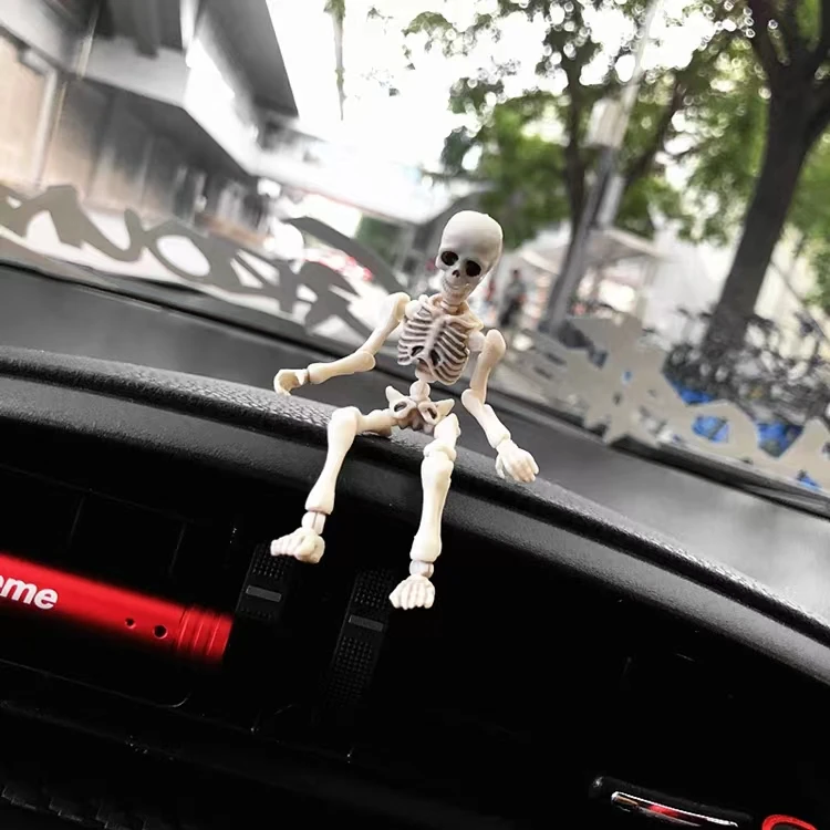 

Creative skull Car Decoration PVC skull Model Toys Auto Center Console Ornaments Accessories