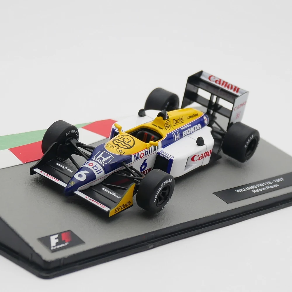 

Ixo 1:43 Racing Nelson Piquet 1987 Williams FW11B Diecast Car Model Metal Toy Vehicle