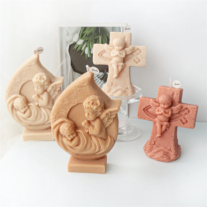 Stampo In Silicone A Forma Di Angelo Per Candele E Resina – Riutilizzabile, Resistente Da -40°C A +100°C, Per Gesso E Sapone Fai Da Te