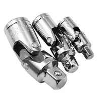 1/4" 3/8" 1/2" Socket Wrench Universal Joint Cr-v Alloy Bendable Adapter Socket Tool Air Impact Wobble Socket Adapter Hand Tool 1