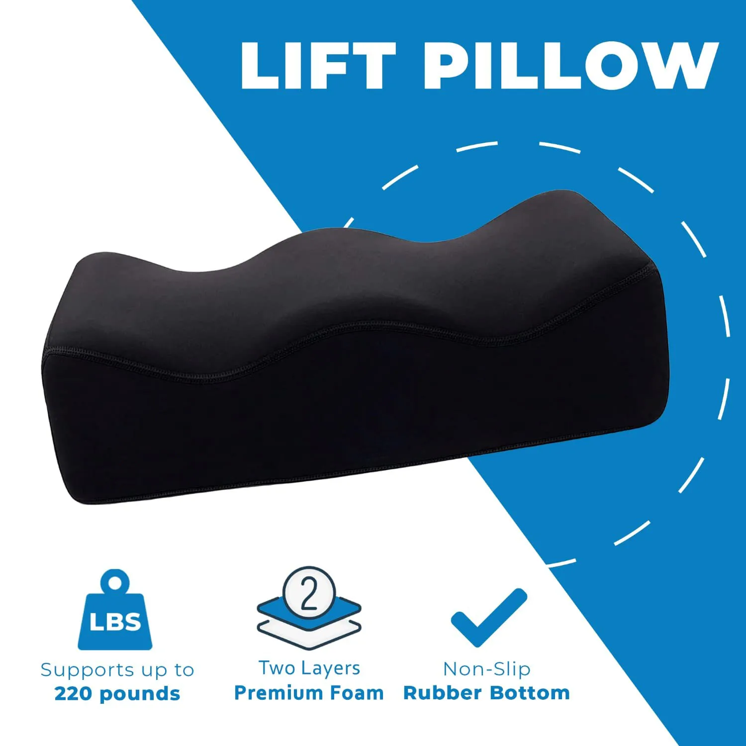 Slown Butt Lift Pillow and Back Support Cushion - BBL Pillow After Surgery  for Butt - Approved BBL Foam Pillow with Back Pillow for Post Surgery  Recovery - BBL Post Surgery Supplies