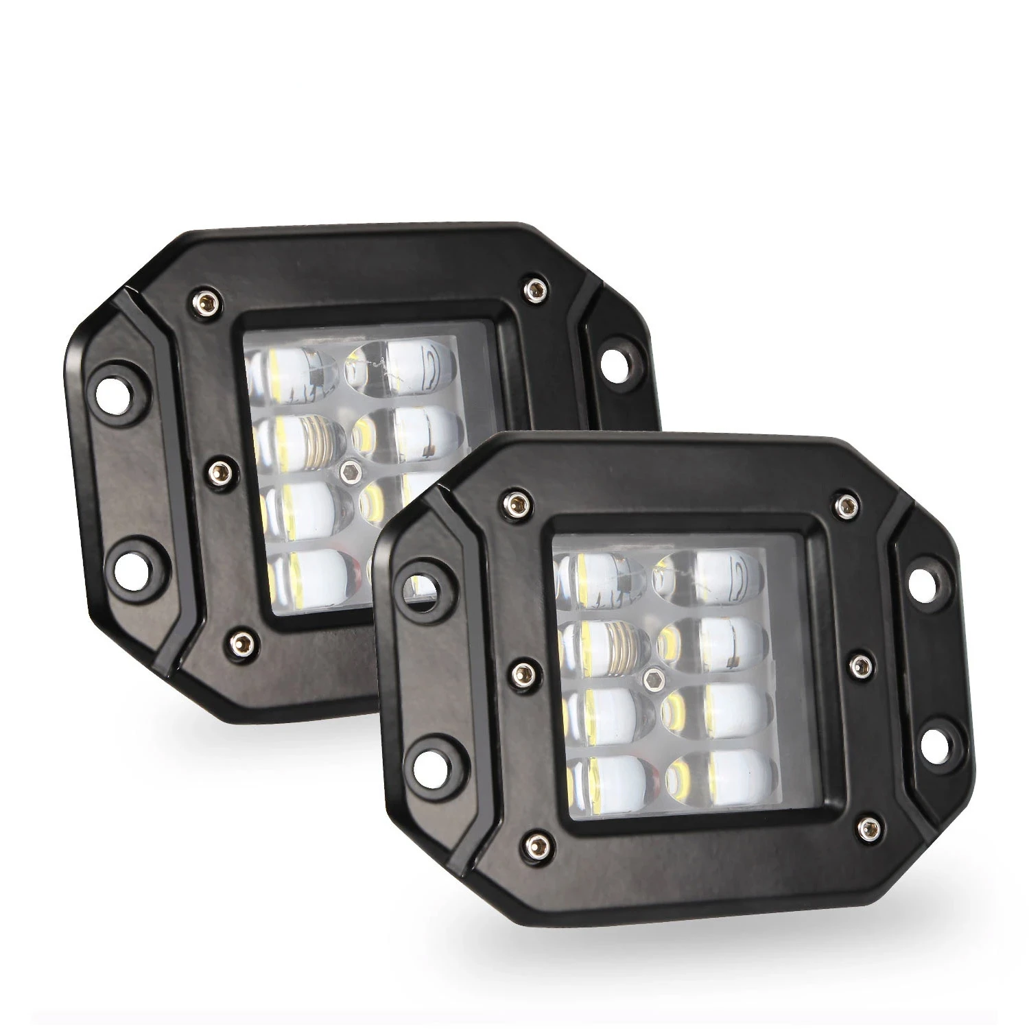 

5 Inch 80W Flush Mount LED Work Light Bar OffRoad 12V 24V Spot Flood LED Light Bar for Car Boat SUV 4x4 Jeep Tractor Trucks