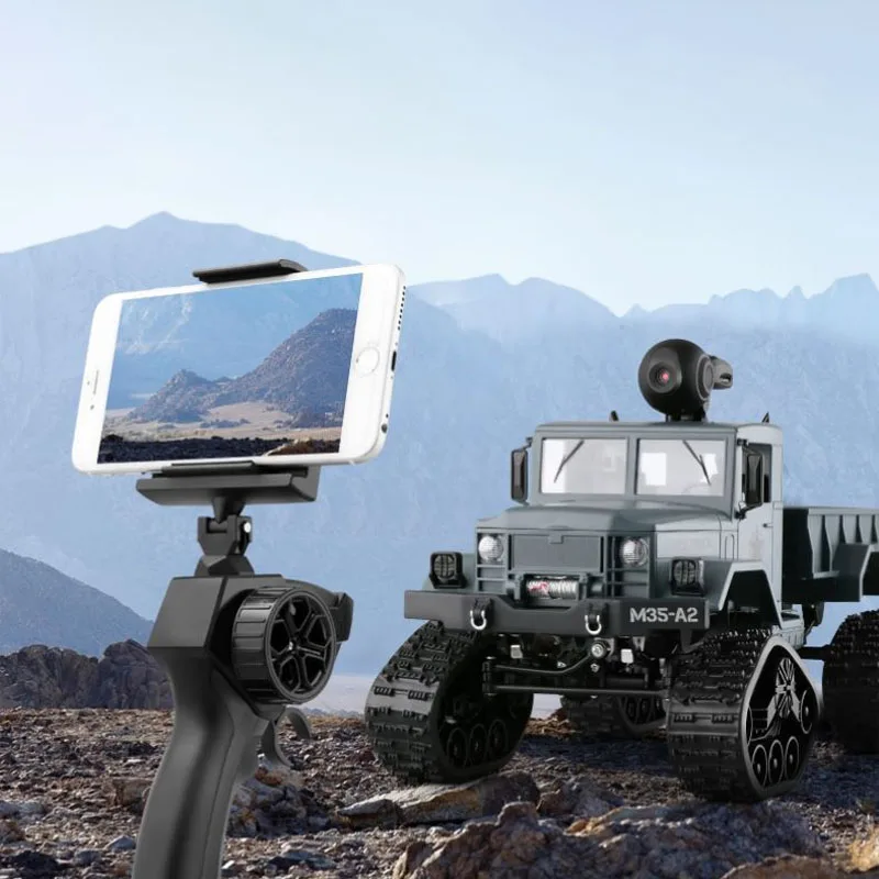 Fy001 4wd Remote-controlled Military Truck Heavy-duty Climbing Off-road Vehicle With Camera Simulation Rc Military Truck Toy 2