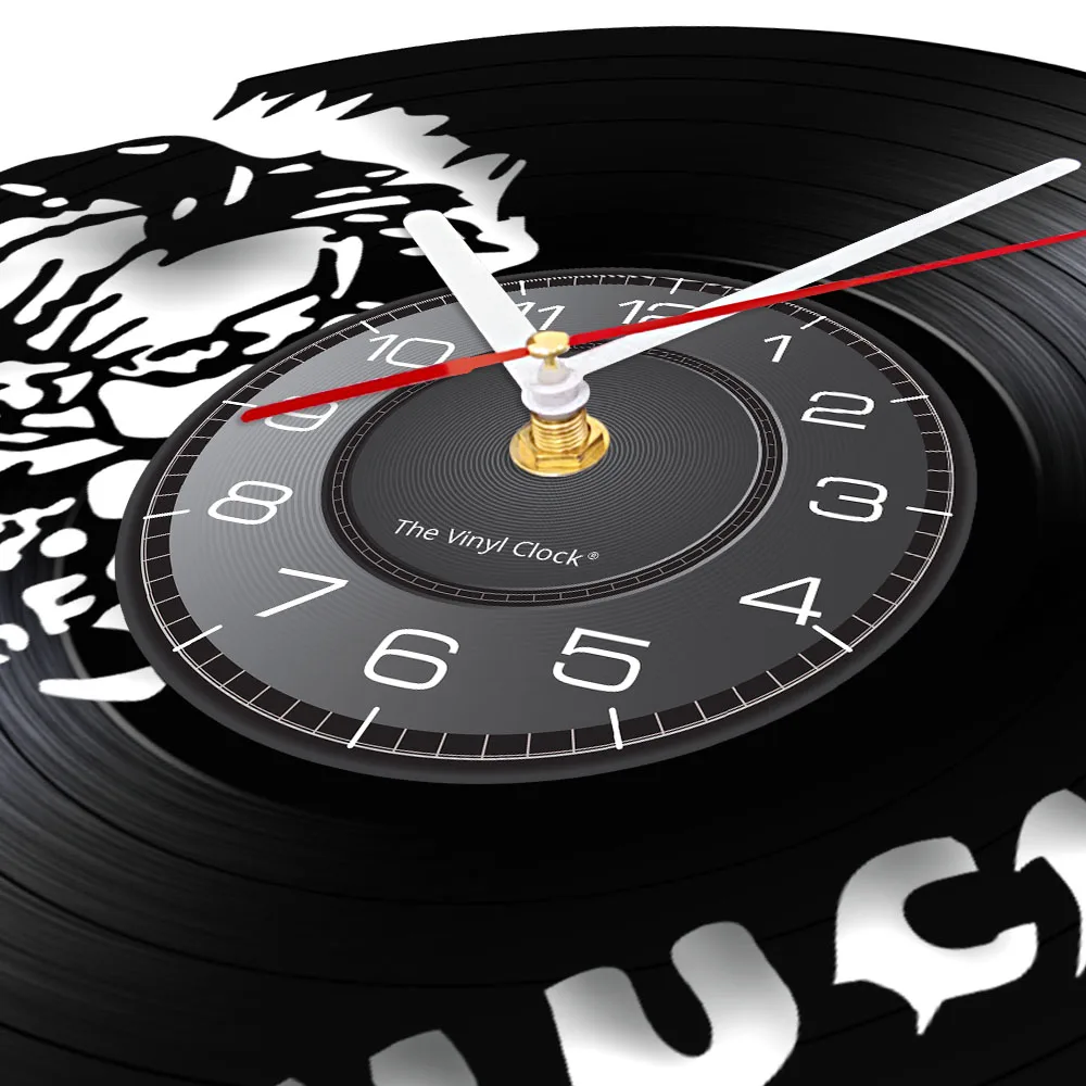 Fictional Character Chucky Wall Clock Made Of Vinyl Record Horror Movie Home Decor Wall Watch Halloween Vinyl Disk Crafts Clock 2