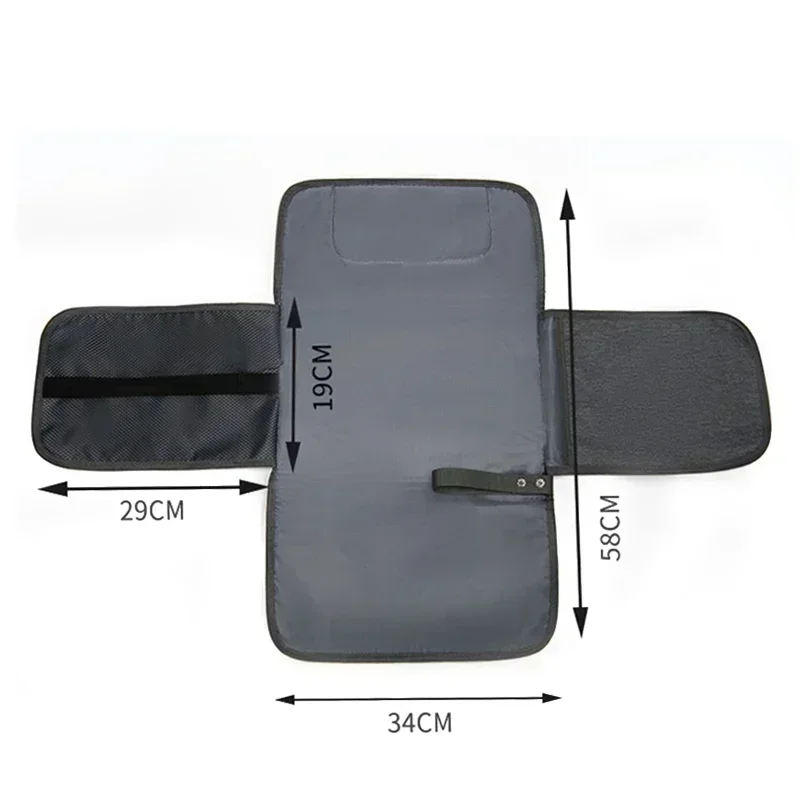 Baby Diaper Changing Pad Portable Baby Changing Pad with Pockets Waterproof Travel Diaper Covers Kit Gifts