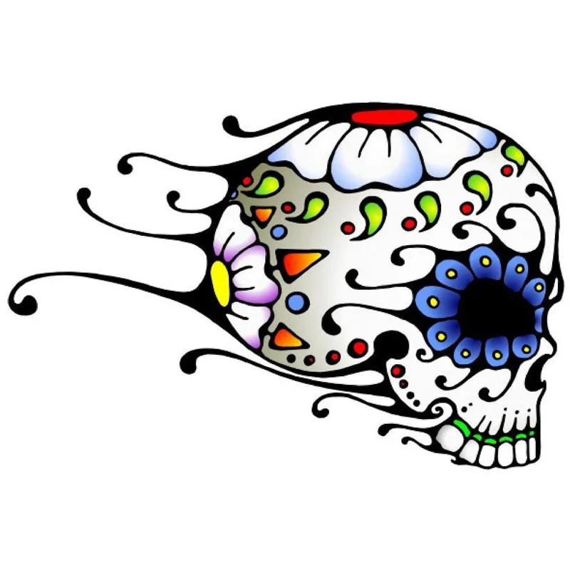 

Creative Abstract Skull Car Sticker PVC Fashion Body Window Accessories Cover Scratches Auto Decal Motorcycle Laptop Decoration