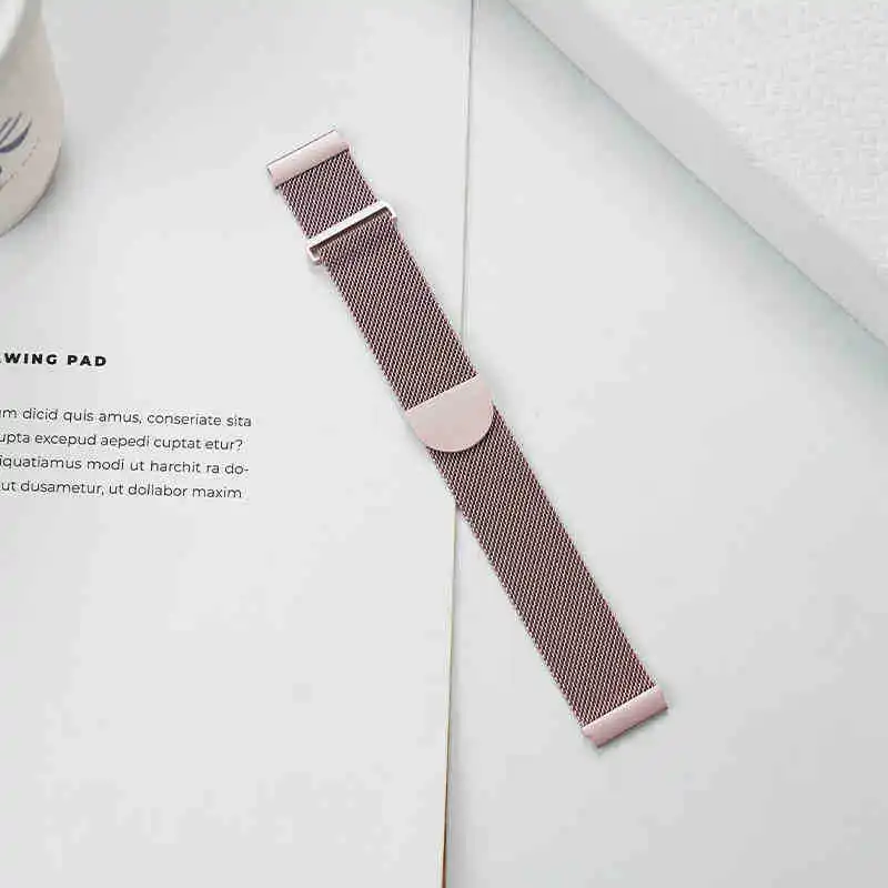 Stainless Steel Breathable Milanese Watch Band, 20MM