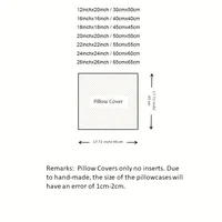 Boho Soft and Cozy Plush Faux Wool Velvet 30x50/45x45CM Cream White Throw Pillow Cover for Bedroom and Living Room Decor Cushion 6