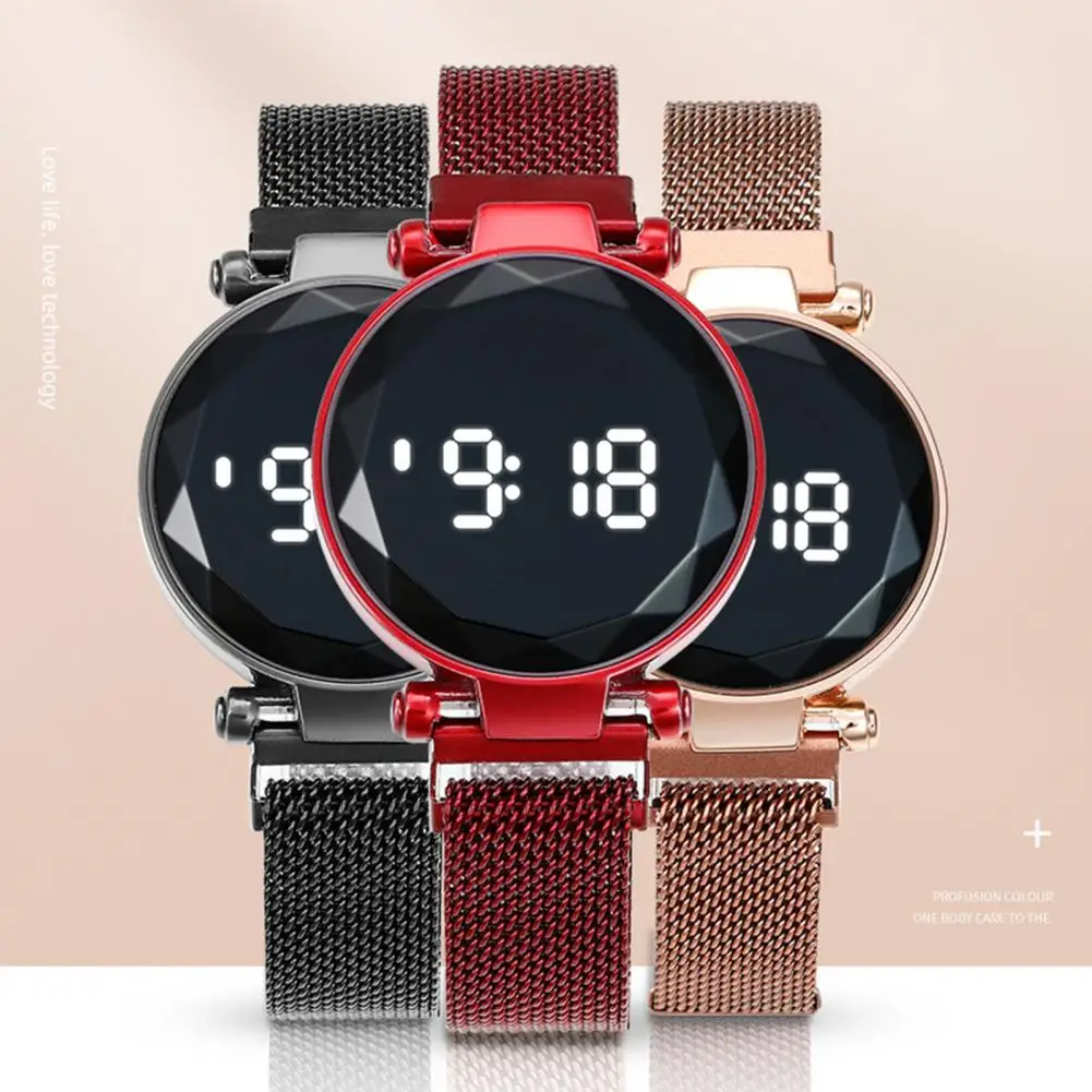 Timepiece  Universal Office Lady Digital Watch Scratch-resistant Lady Wristwatch Round Dial   for Daily Use