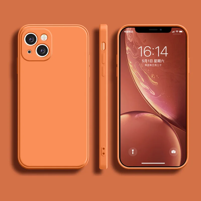 Vibrant Liquid Silicone Luxury Phone Case - Soft Back Cover