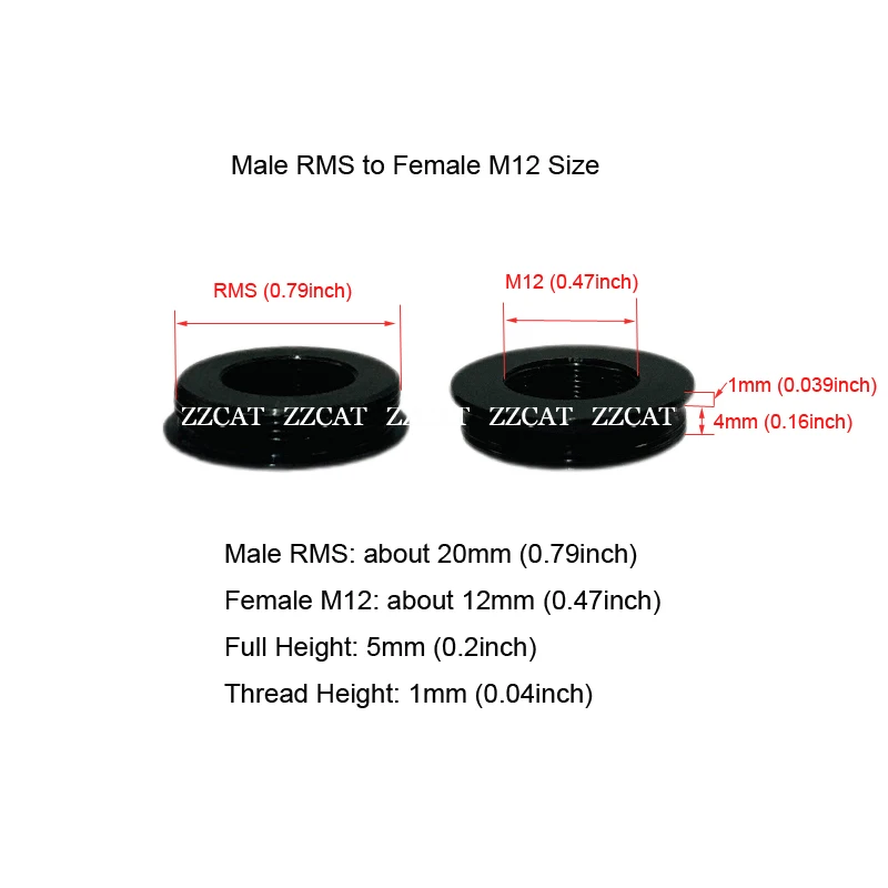 Versatile M12 to C-Mount Camera Lens Adapter