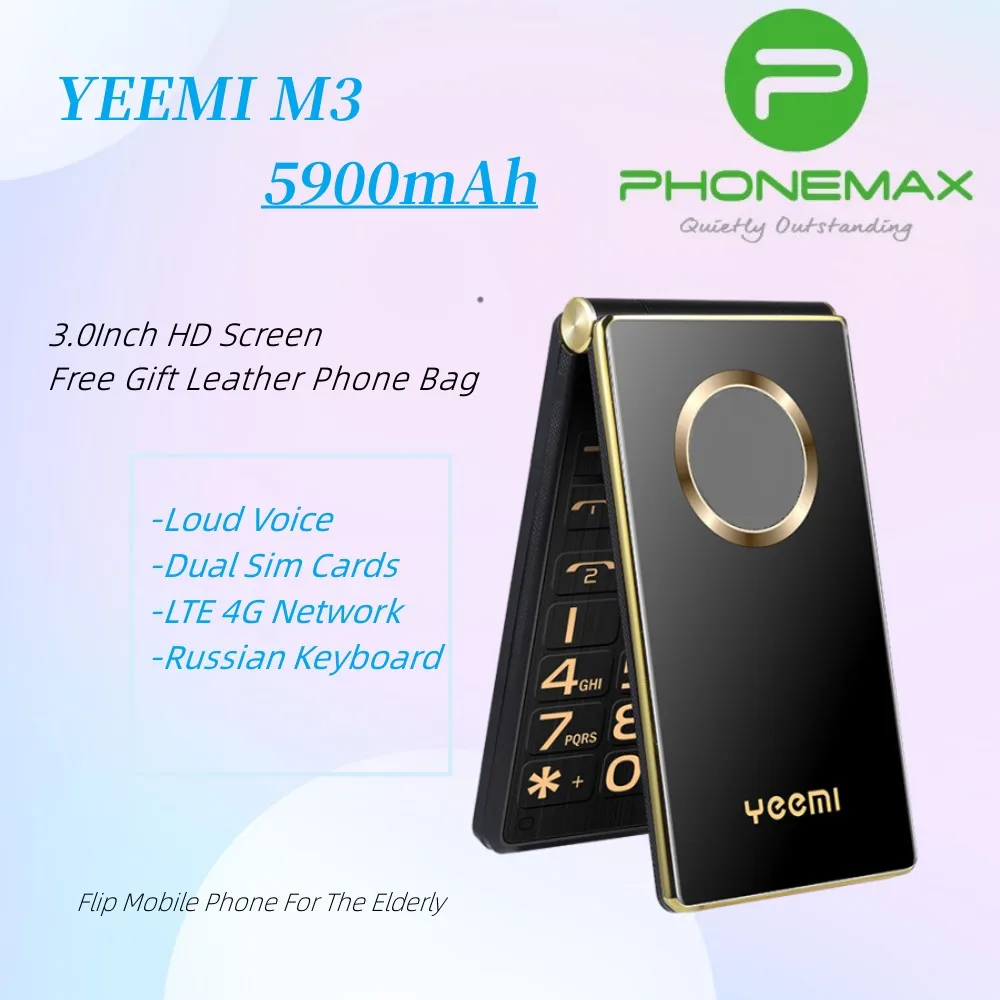 YEEMI-M3-Flip-Mobile-Phone-Real-1800mAh-Battery-LTE-4G-WCDMA-3G-2-8 ...