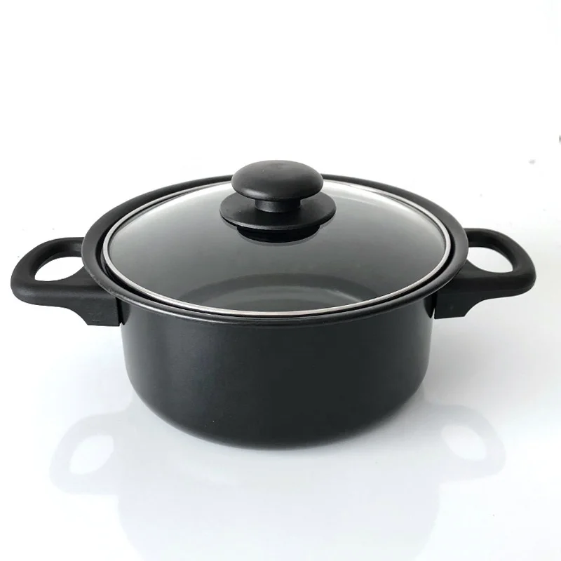 Innerwell 4Pcs Kitchen Stockpot Saucepan Pan Sets Nonstick Pan Glass Lid Toxin  Free Granite Stone Cookware Compatible All Stove - AliExpress