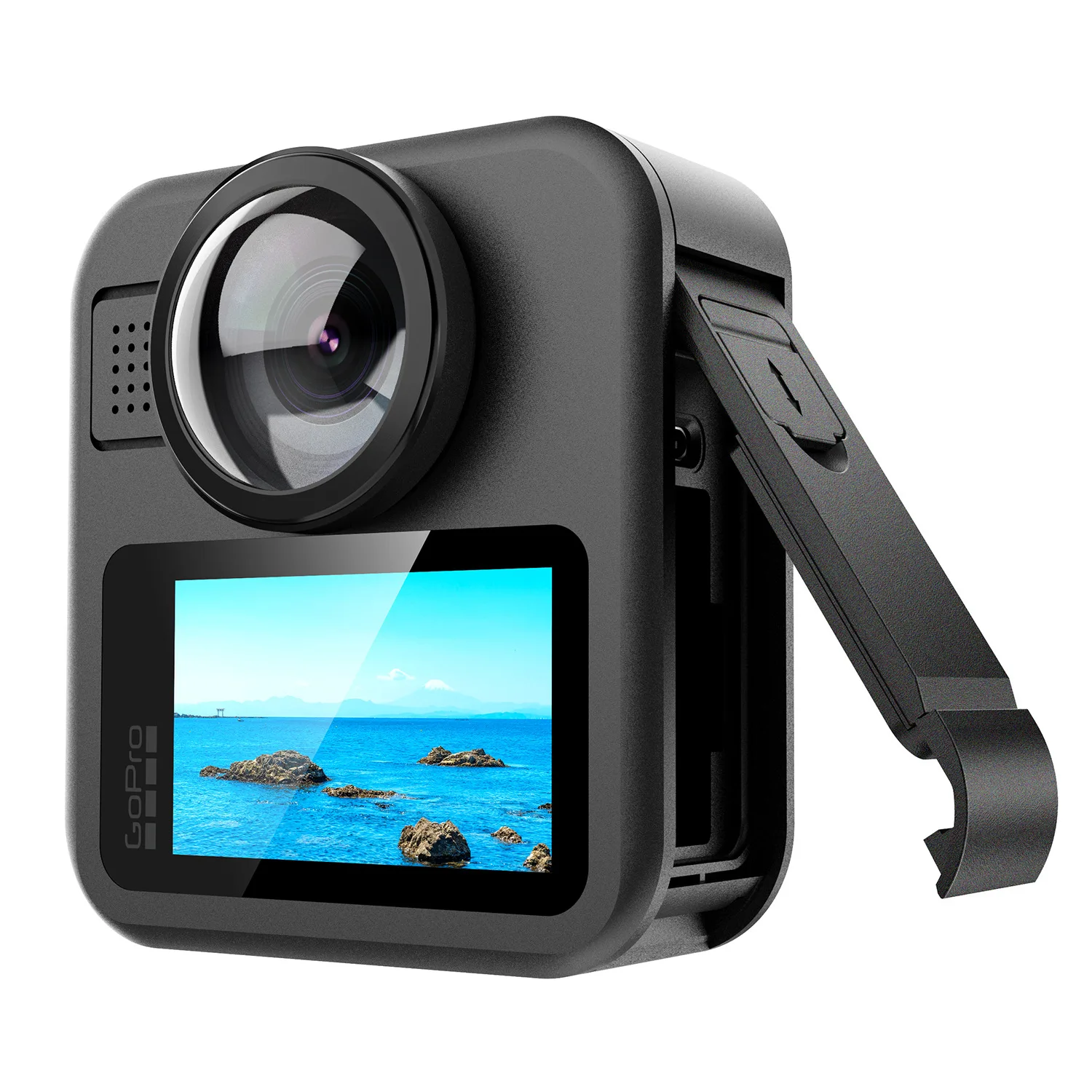 GoPro Max 2 액션 카메라용 교체용 측면 도어 배터리 커버 방진 통과형 배터리 커버 MAX2 카메라 액세서리
