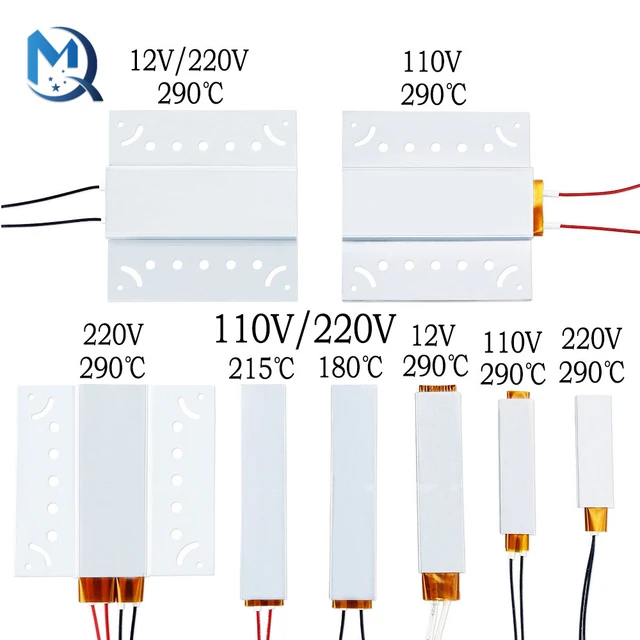 PTC Heizelement 12V 24V 110V 220V Konstante Temperatur Thermistor Luft  Heizung Sensor Aluminium Haar Trockner curlers Heizung