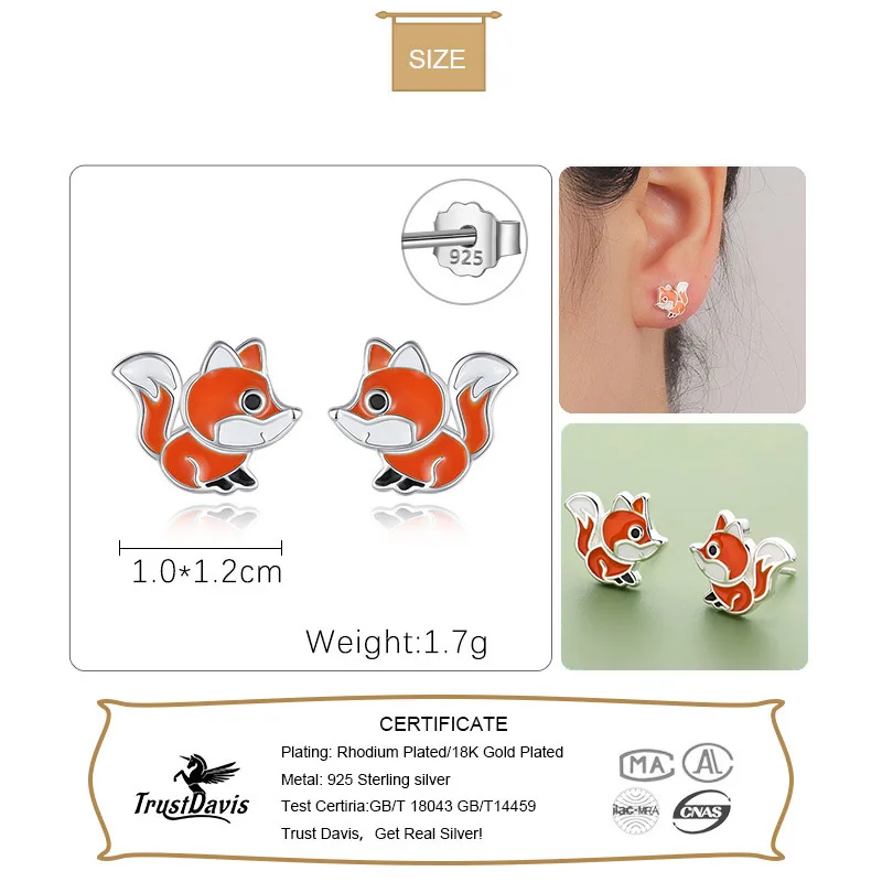 Fox Authentic Earrings & Fox Gifts