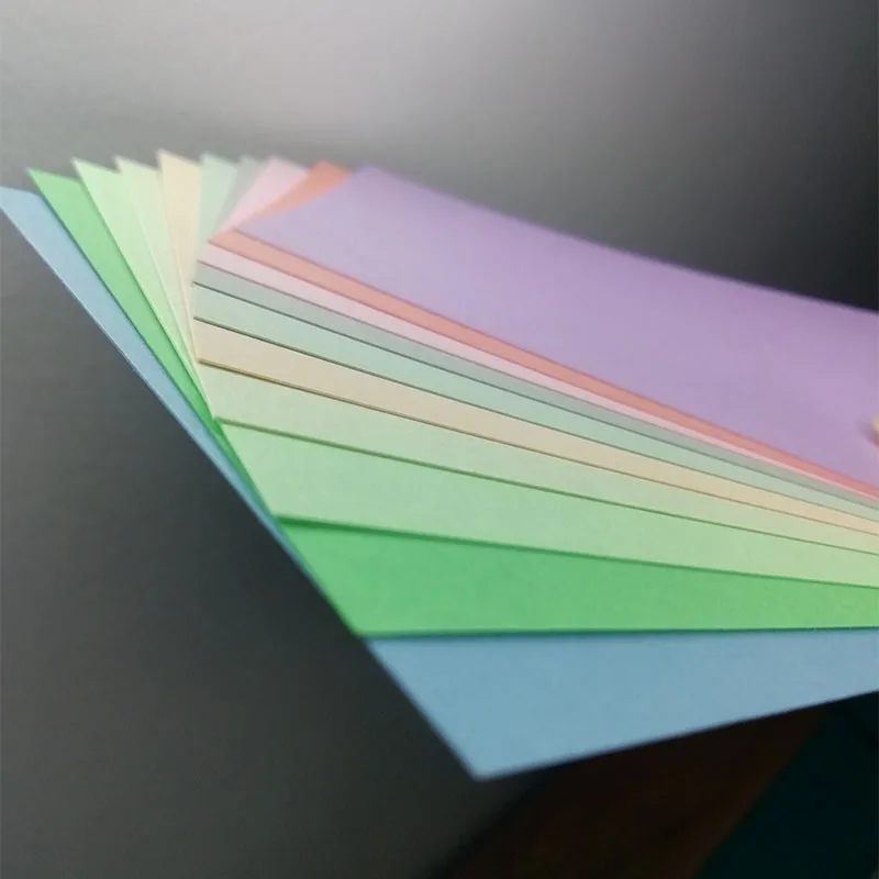 Rainbow 양면 컬러 카드스톡 DIY 종이, 인형 공예, 종이 접기, 스크랩북 파티 장식, 재미있는 접이식 카드 만들기, 250gsm